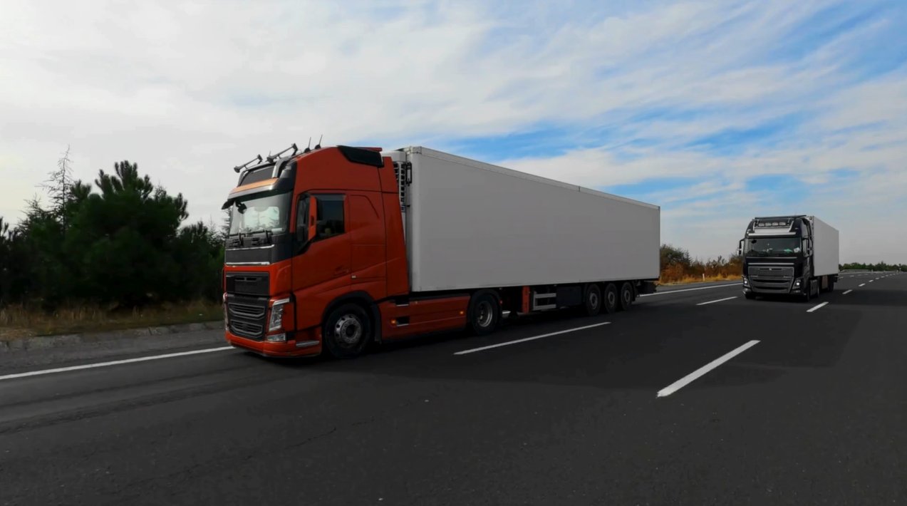 Truck driving animation